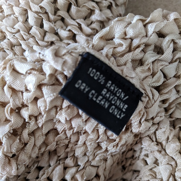 Sexy RALPH LAUREN nude open knit sleeveless top  S - Picture 7 of 8